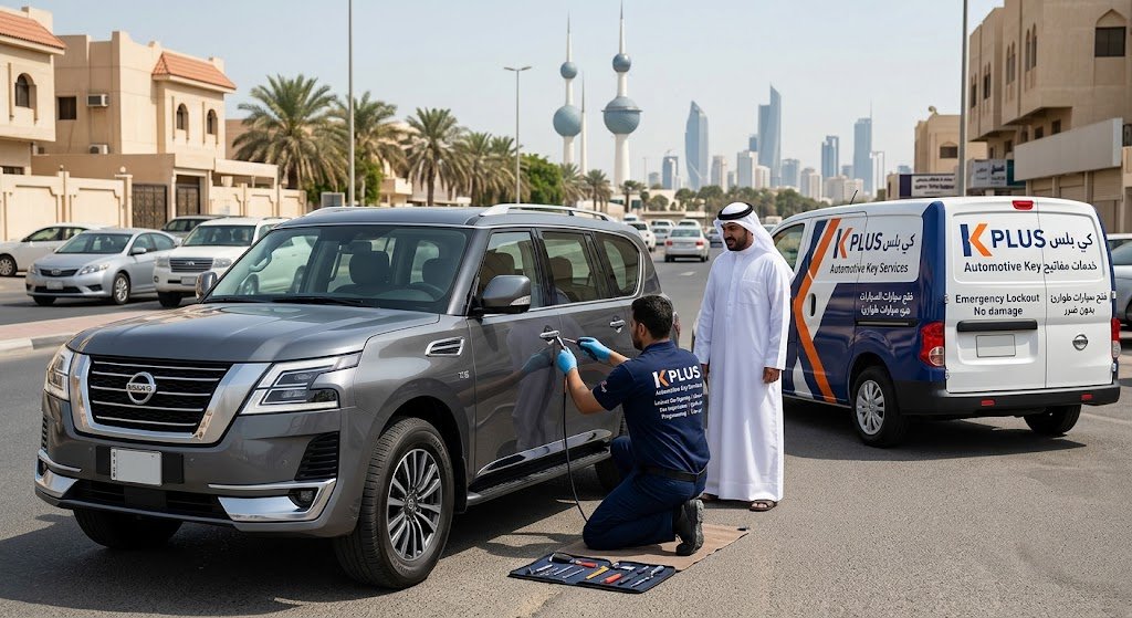 فني برمجة مفاتيح سيارات خدمة طرق بالكويت